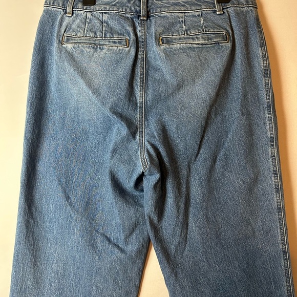 Talbots Women's High Waist Straight Leg Ankle Jeans Denim Blue Size 12 - Picture 13 of 16
